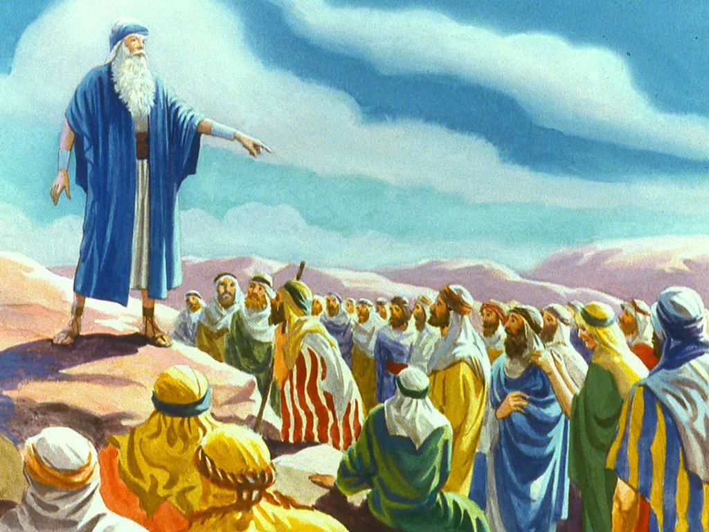 High Quality moses preaching Blank Meme Template