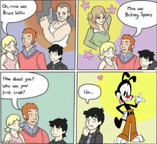 WHY DID THIS HAPPEN | image tagged in fictional crush,animaniacs,yakko | made w/ Imgflip meme maker