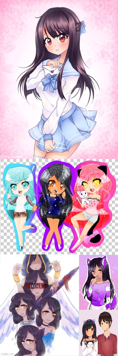 My favourite cuteness of a Aphmau fan art pt 1 | image tagged in memes,blank transparent square | made w/ Imgflip meme maker