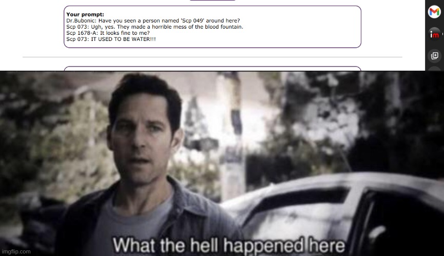 image tagged in what the hell happened here | made w/ Imgflip meme maker
