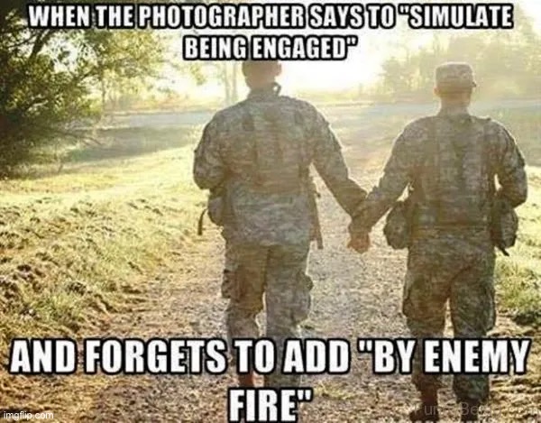 No fraternization! | image tagged in holding hands,military,army | made w/ Imgflip meme maker