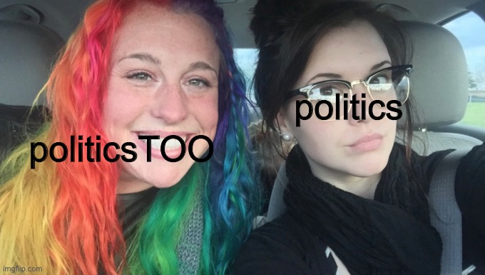 The sheer differences with these two streams lol. Basically left and right | politics; politicsTOO | image tagged in funny,politics,lol,different | made w/ Imgflip meme maker