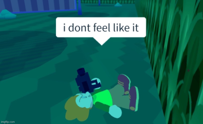 I dont feel like it | image tagged in i dont feel like it | made w/ Imgflip meme maker