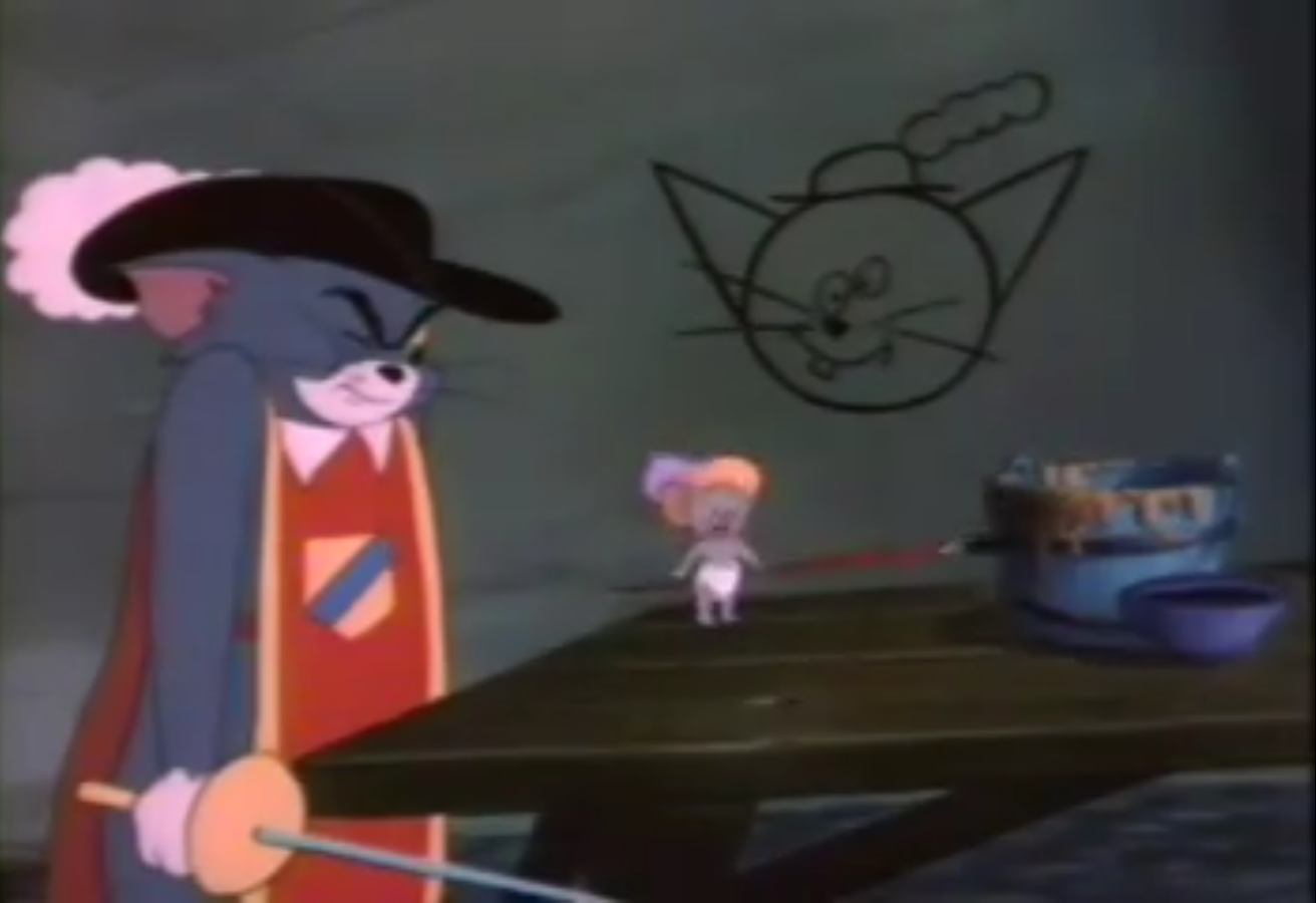 Tom and Jerry Nibbles Surprised Blank Meme Template