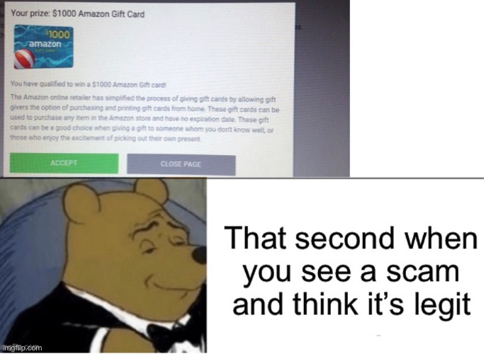 This happened to my friend | image tagged in scammed | made w/ Imgflip meme maker