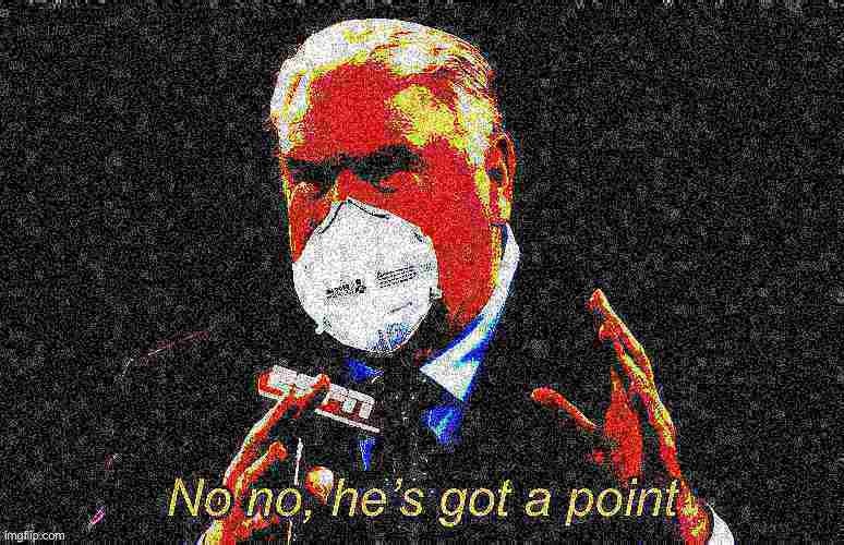 John Madden no no he's got a point face mask deep-fried 1 | image tagged in john madden no no he's got a point face mask deep-fried 1 | made w/ Imgflip meme maker