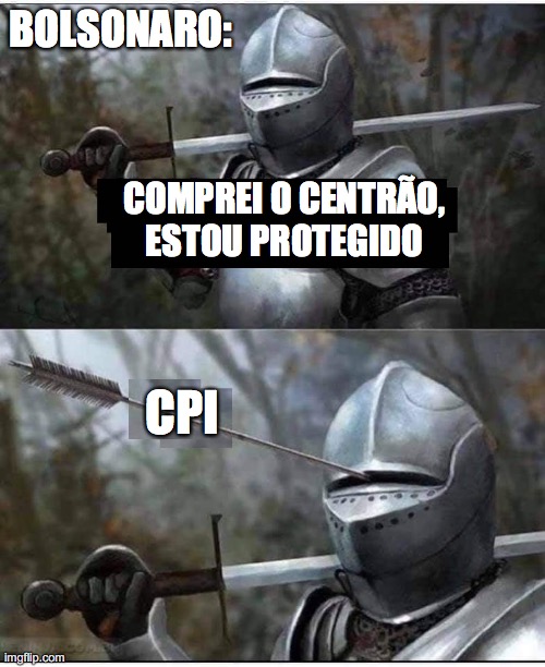 Bolsonaro CPI | BOLSONARO:; COMPREI O CENTRÃO,
ESTOU PROTEGIDO; CPI | image tagged in cpi,bolsonaro,centrao,milicia,pandemia,brasil | made w/ Imgflip meme maker