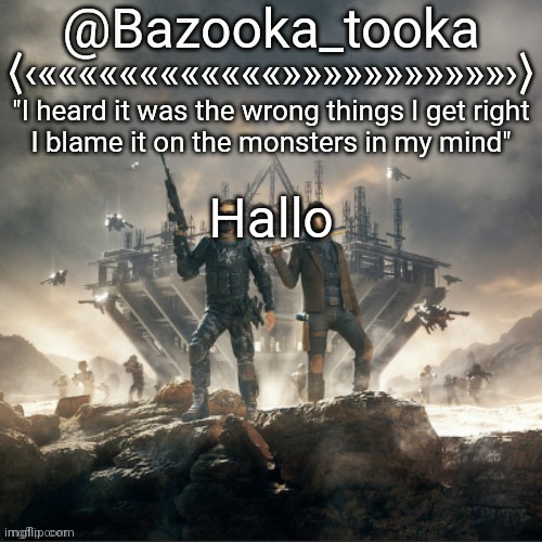 Bazooka's Believers Alan Walker template | Hallo | image tagged in bazooka's believers alan walker template | made w/ Imgflip meme maker