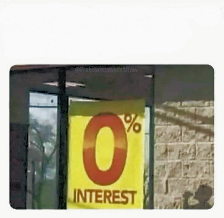 High Quality 0% interest Blank Meme Template