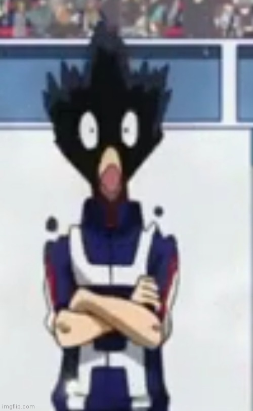 Look at Tokoyami | image tagged in my hero academia | made w/ Imgflip meme maker