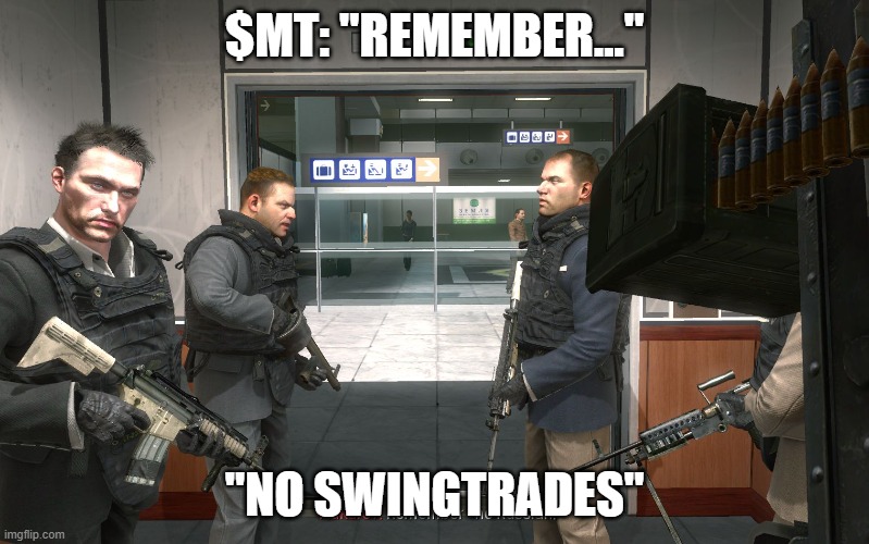 no russian | $MT: "REMEMBER..."; "NO SWINGTRADES" | image tagged in no russian | made w/ Imgflip meme maker