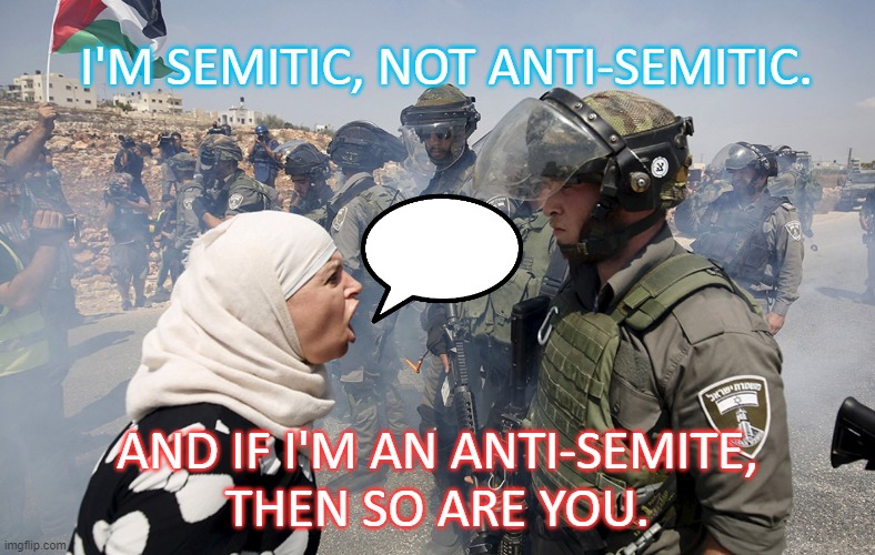 Apparently you can be both Semitic and anti-Semitic at the same time! | I'M SEMITIC, NOT ANTI-SEMITIC. AND IF I'M AN ANTI-SEMITE,
THEN SO ARE YOU. | image tagged in definition of anti-semitism | made w/ Imgflip meme maker
