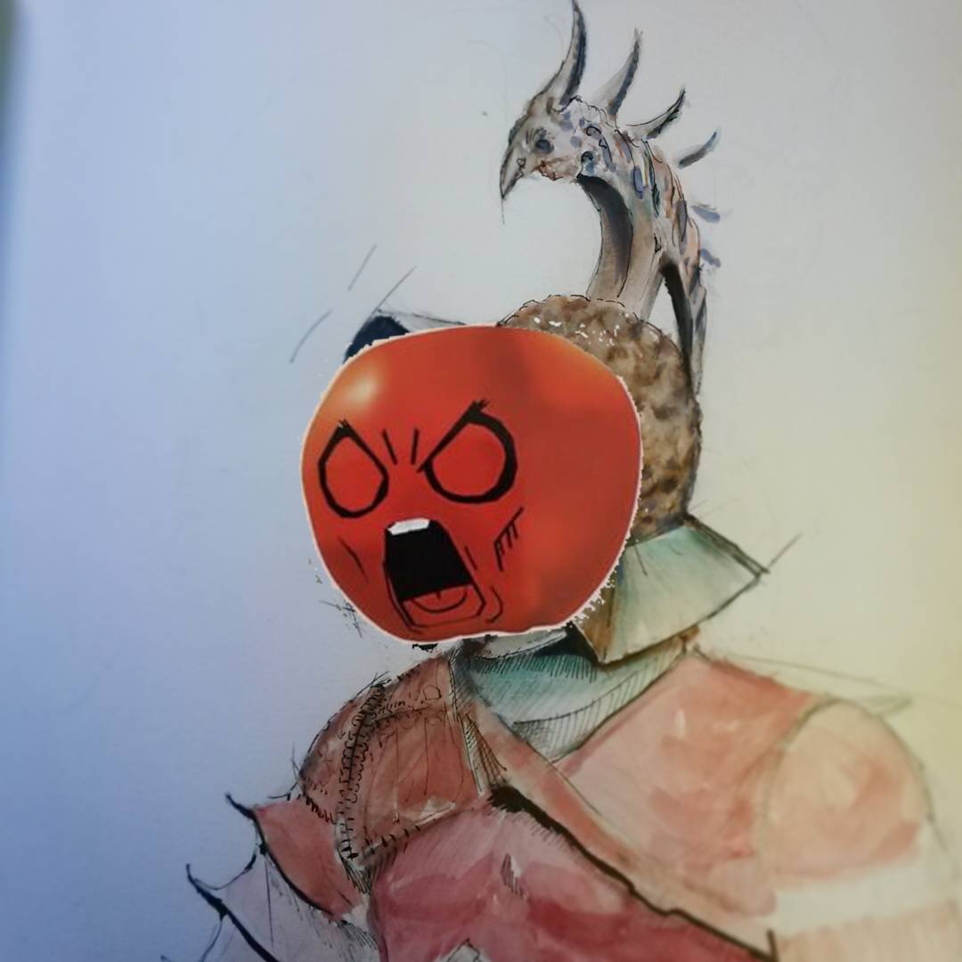High Quality tomato gladiator Blank Meme Template