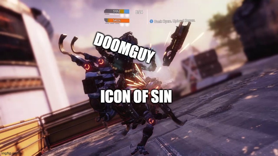 Stim Slap | DOOMGUY ICON OF SIN | image tagged in stim slap | made w/ Imgflip meme maker