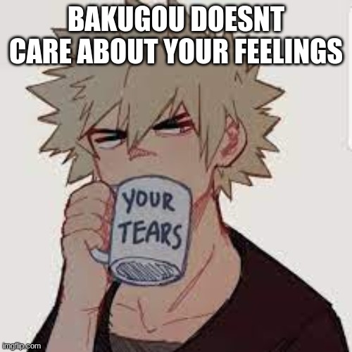 BAKUGOU DOESN'T CARE ABOUT YOUR FEELINGS | made w/ Imgflip meme maker