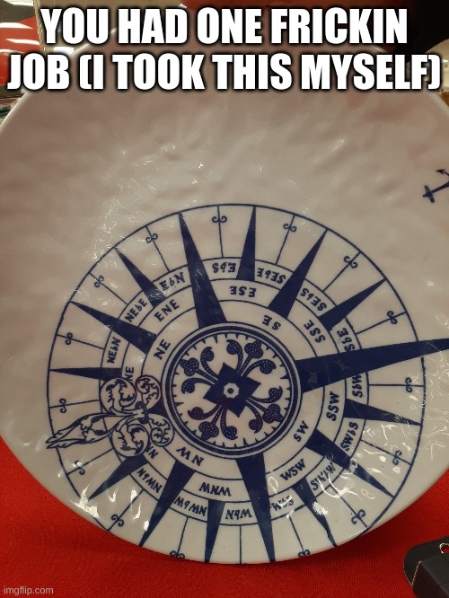 you had one job | YOU HAD ONE FRICKIN JOB (I TOOK THIS MYSELF) | image tagged in you had one job | made w/ Imgflip meme maker