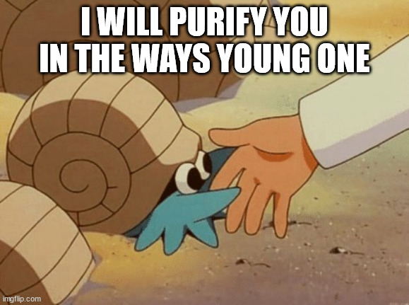 Lord Helix | I WILL PURIFY YOU IN THE WAYS YOUNG ONE | image tagged in lord helix | made w/ Imgflip meme maker