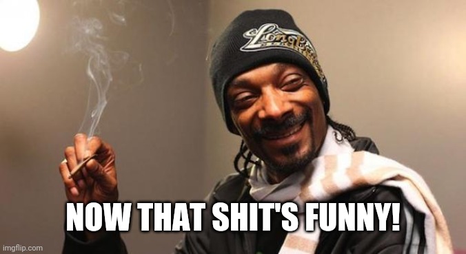 Snoop Dogg | NOW THAT SHIT'S FUNNY! | image tagged in snoop dogg | made w/ Imgflip meme maker