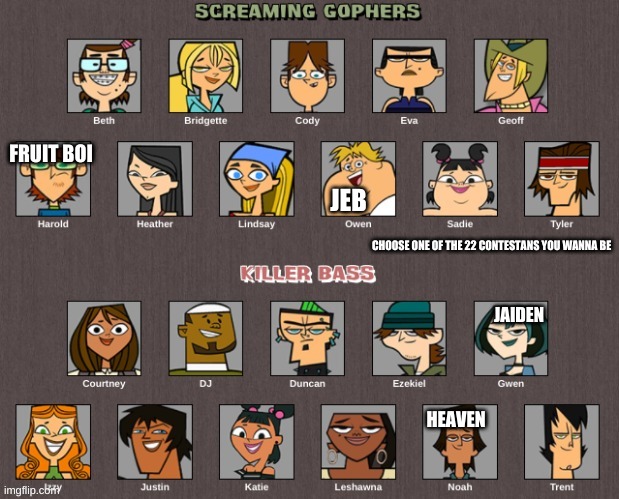 *18 Remaining* | FRUIT BOI; JEB; JAIDEN; HEAVEN | made w/ Imgflip meme maker