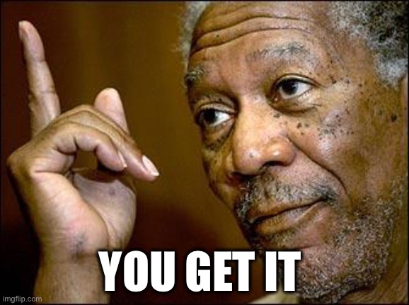 This Morgan Freeman | YOU GET IT | image tagged in this morgan freeman | made w/ Imgflip meme maker