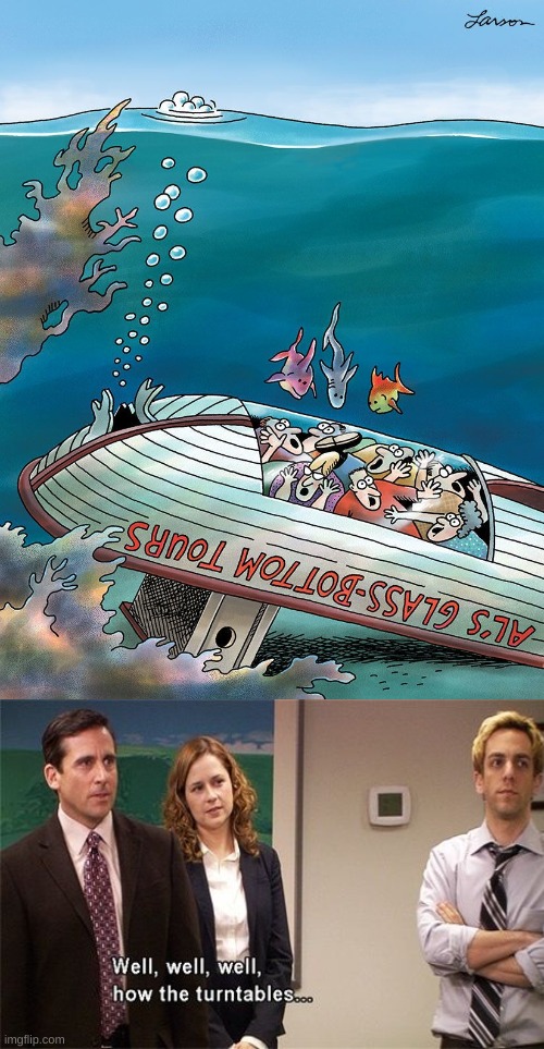 I know this meme won't make it to the front page but I hope you enjoy it! | image tagged in farside,the office,how the turntables | made w/ Imgflip meme maker