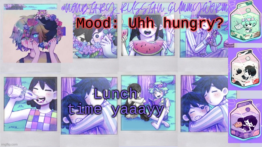 Nonbinary_Russian_Gummy Omori photos temp | Mood: Uhh hungry? Lunch time yaaayy | image tagged in nonbinary_russian_gummy omori photos temp | made w/ Imgflip meme maker
