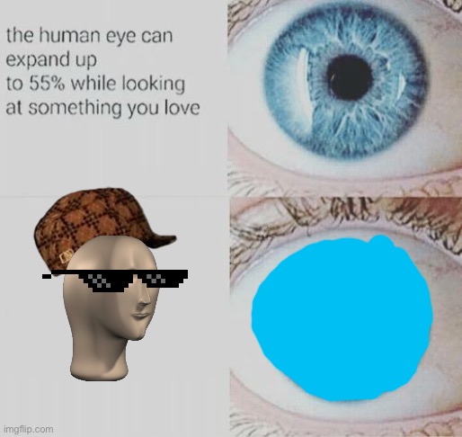 Eye pupil expand | image tagged in eye pupil expand | made w/ Imgflip meme maker