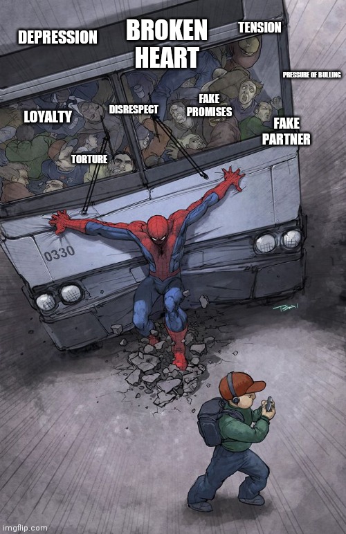 Image tagged in spider-man bus - Imgflip