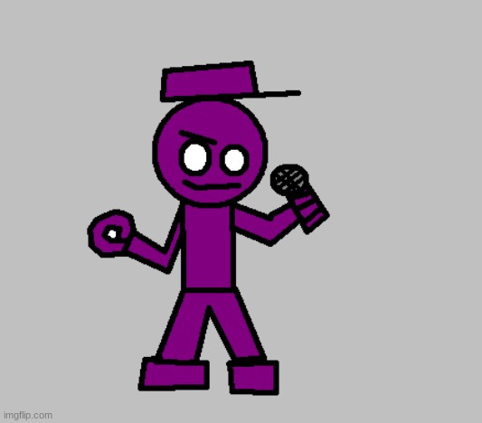 I drew purple guy as a Friday Night Funkin character | image tagged in fnf,fnaf | made w/ Imgflip meme maker