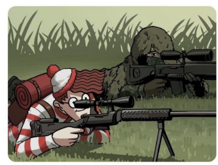 Waldo Sniper Blank Meme Template