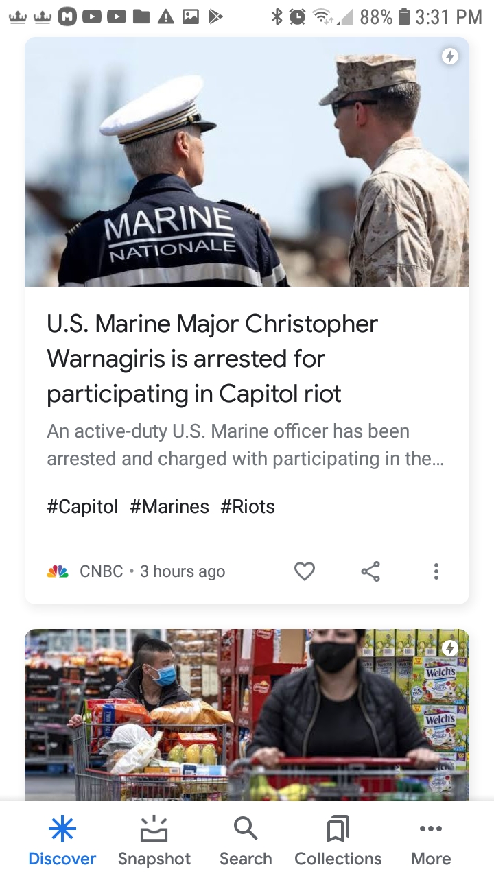 Trumper Marine Arrested Shopping In Masks News Duo Blank Meme Template