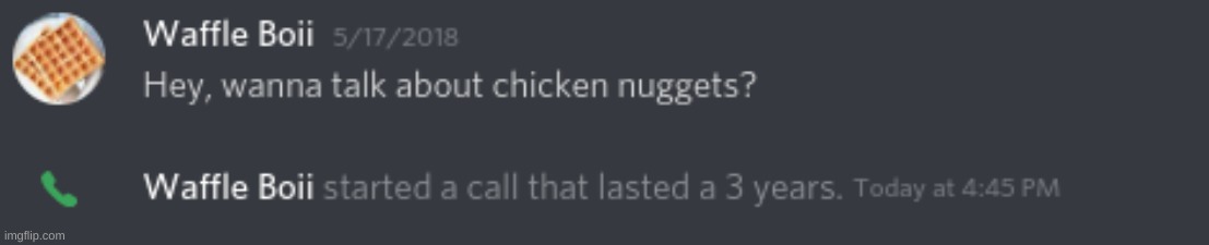 i really like talking about chicken nuggets, okay? | image tagged in discord,memes | made w/ Imgflip meme maker