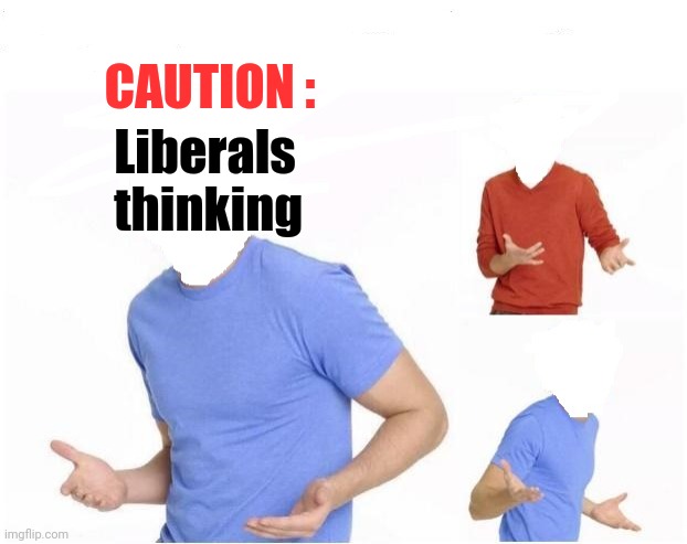 where did they go? | CAUTION : Liberals
         thinking | image tagged in where did they go | made w/ Imgflip meme maker