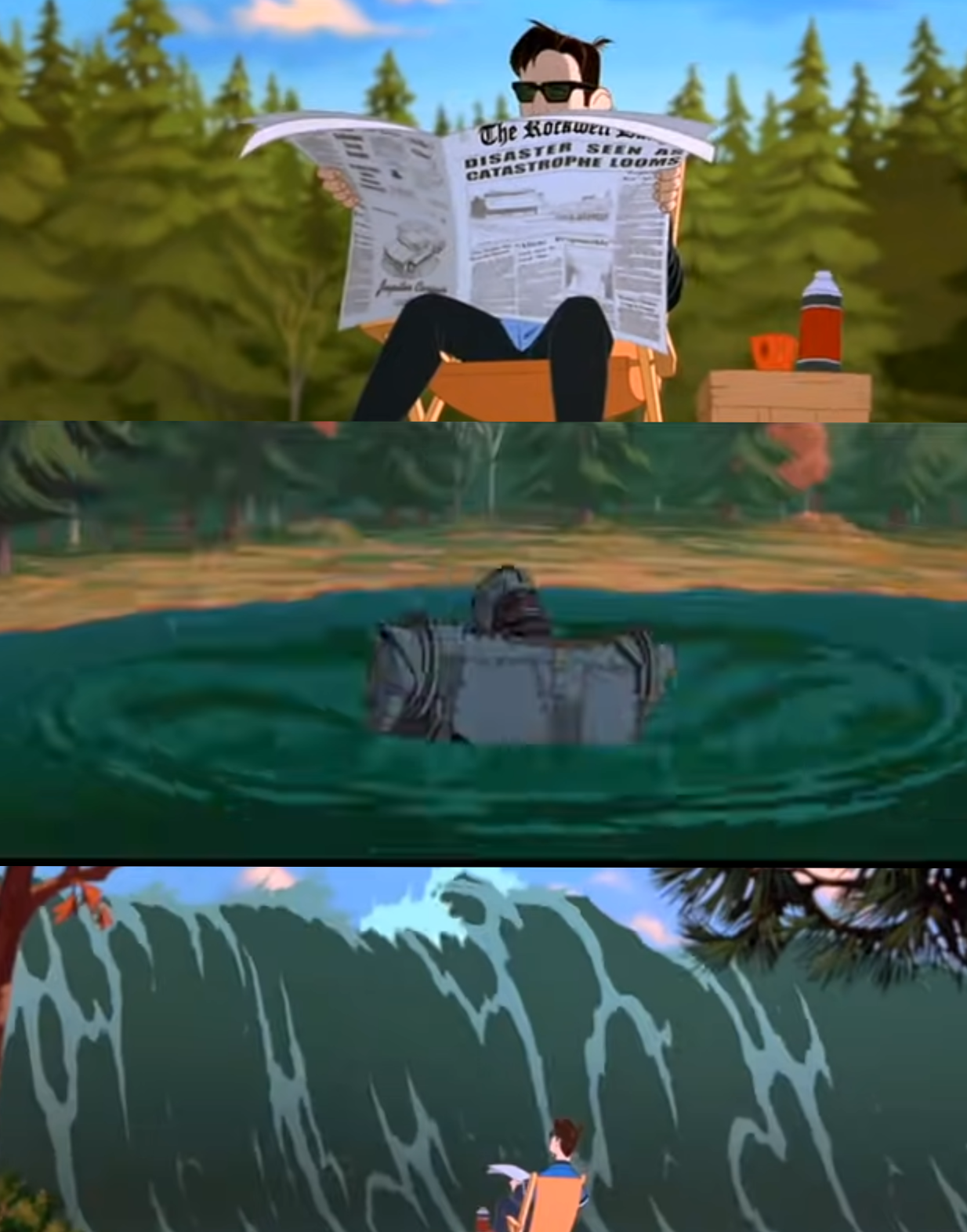 High Quality Iron Giant Wave Blank Meme Template