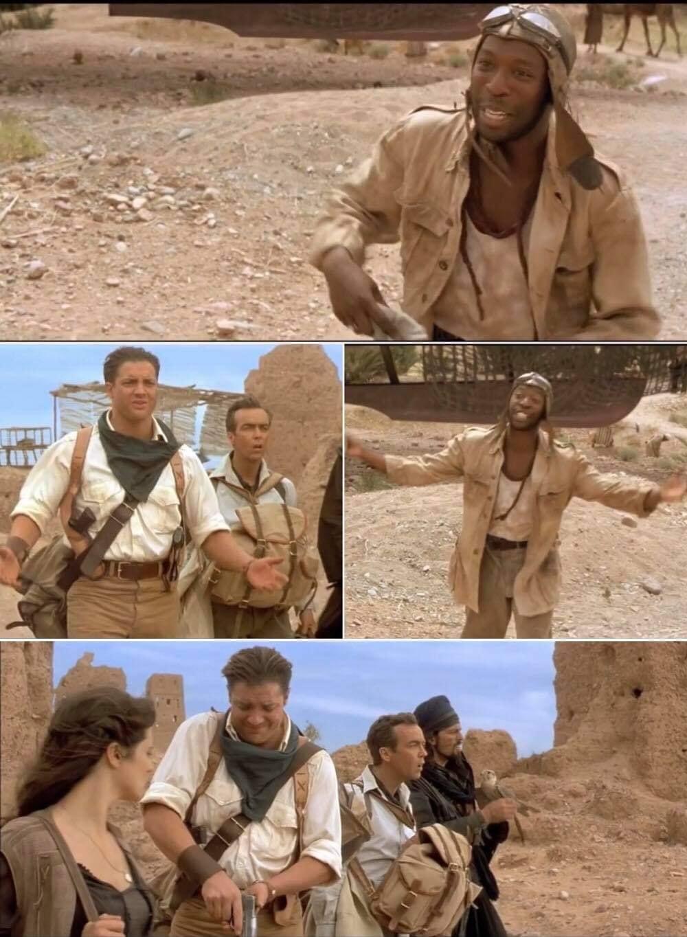 The Mummy - Pistol Scene Blank Meme Template