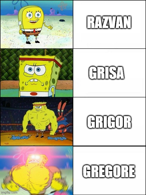 Romania memes #4 | RAZVAN; GRISA; GRIGOR; GREGORE | image tagged in funny memes | made w/ Imgflip meme maker