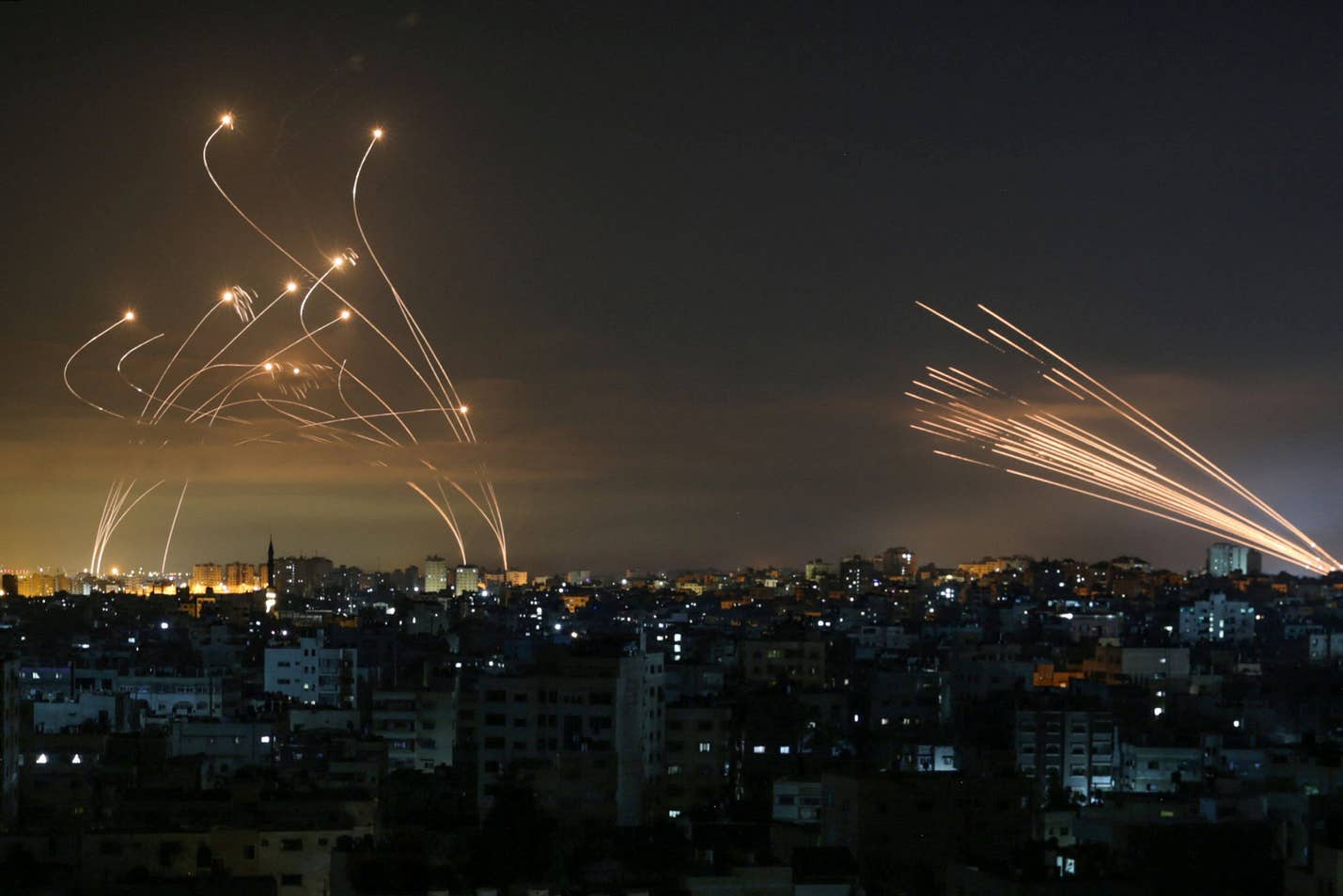 High Quality Hamas Rockets vs Iron Dome Blank Meme Template