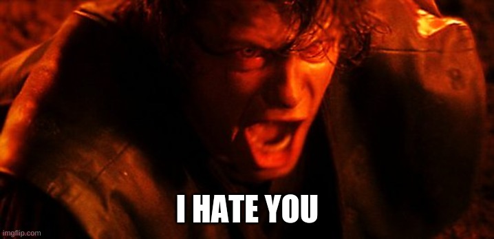 I HATE YOU | I HATE YOU | image tagged in i hate you | made w/ Imgflip meme maker