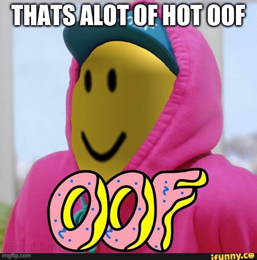 Roblox Oof | THATS ALOT OF HOT OOF | image tagged in roblox oof | made w/ Imgflip meme maker