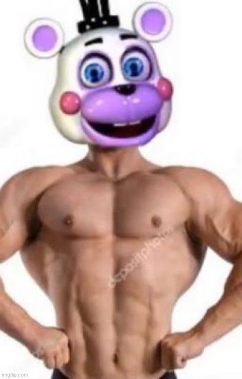 Buff helpy | image tagged in buff helpy | made w/ Imgflip meme maker