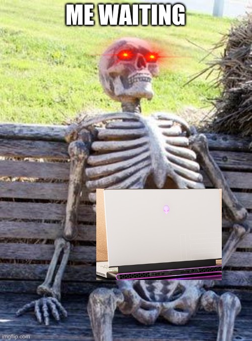Waiting Skeleton Meme | ME WAITING | image tagged in memes,waiting skeleton | made w/ Imgflip meme maker