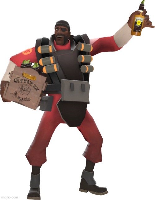 Demoman celebrate (oblooterated) | image tagged in demoman celebrate oblooterated | made w/ Imgflip meme maker