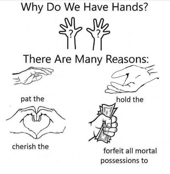 Why Do We Have Hands Blank Meme Template