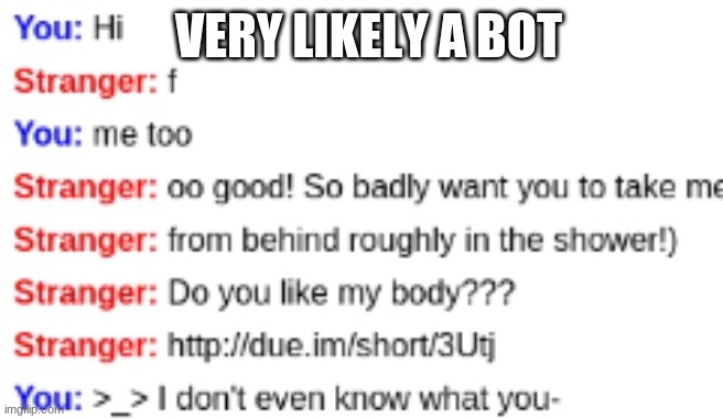 wow xd | VERY LIKELY A BOT | made w/ Imgflip meme maker