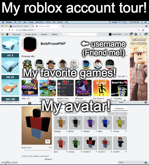 my first roblox account