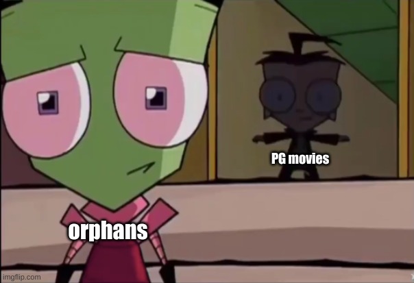 Dib T pose | orphans PG movies | image tagged in dib t pose | made w/ Imgflip meme maker