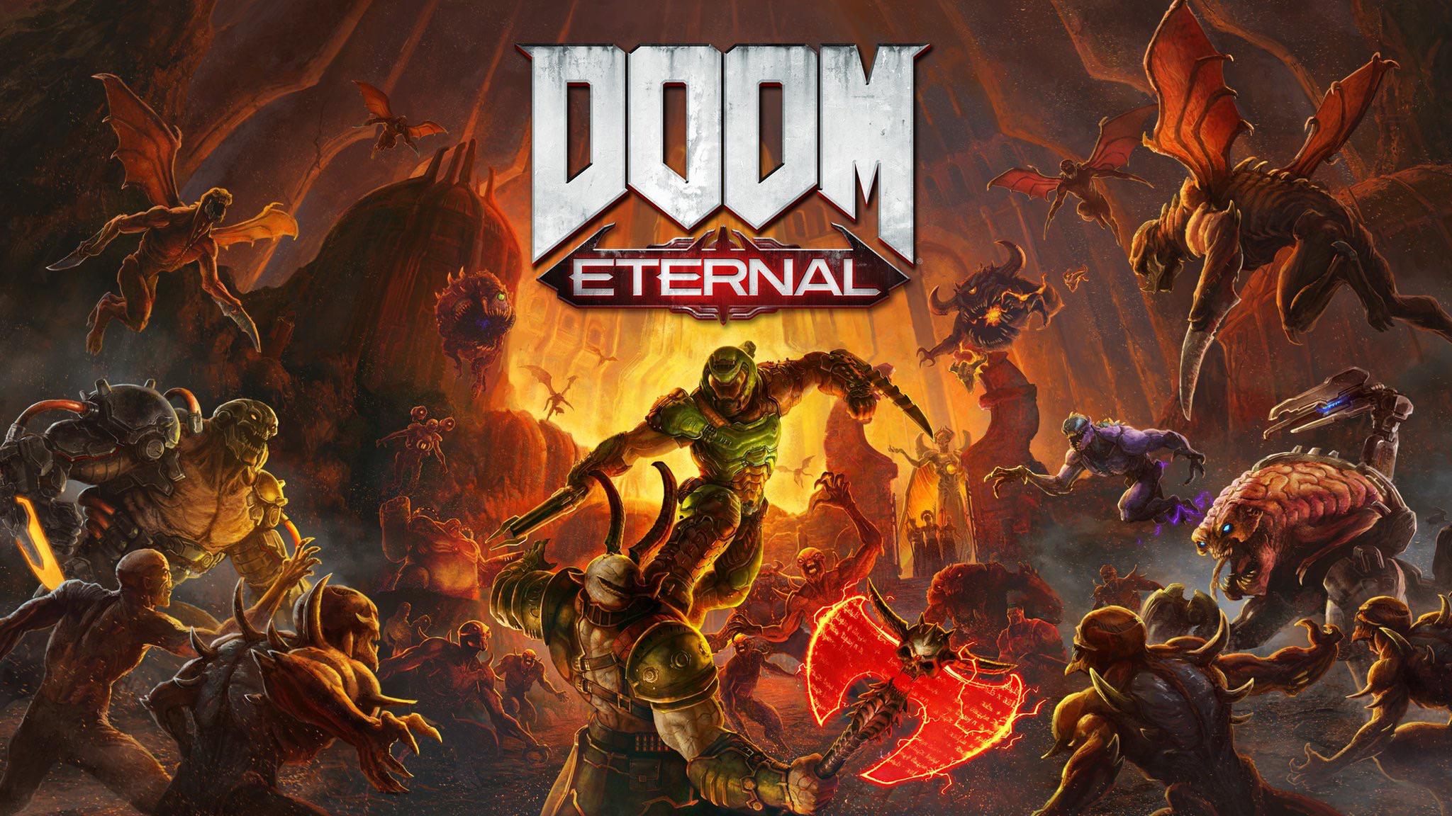 Doom Eternal Cover art Blank Meme Template