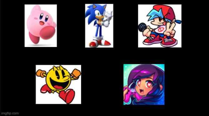 Thomas Hyde's Many Forms | image tagged in kirby,sonic,boyfriend,pac-man,amphau | made w/ Imgflip meme maker