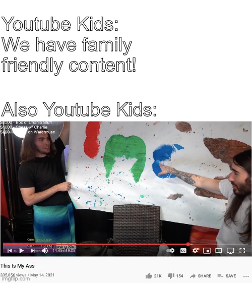 The Hell | Youtube Kids: We have family friendly content! Also Youtube Kids: | image tagged in youtube kids,wtf,cursed | made w/ Imgflip meme maker
