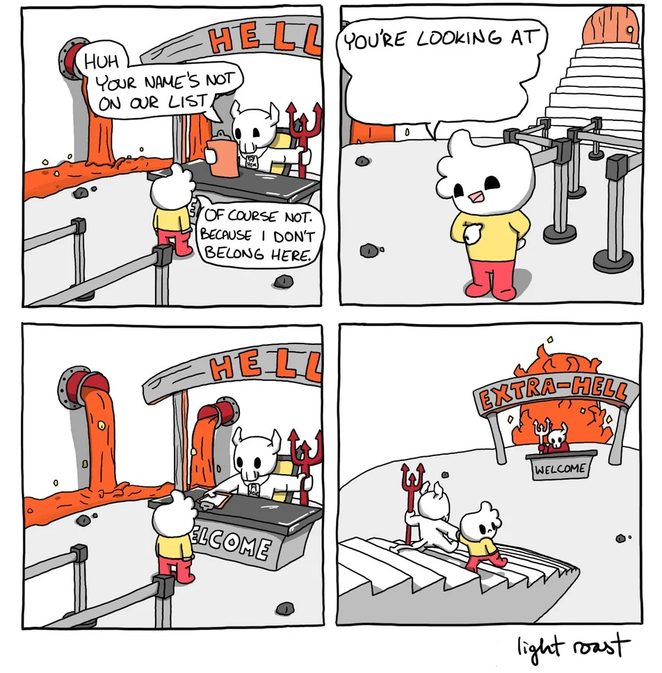 exstra hell Blank Meme Template